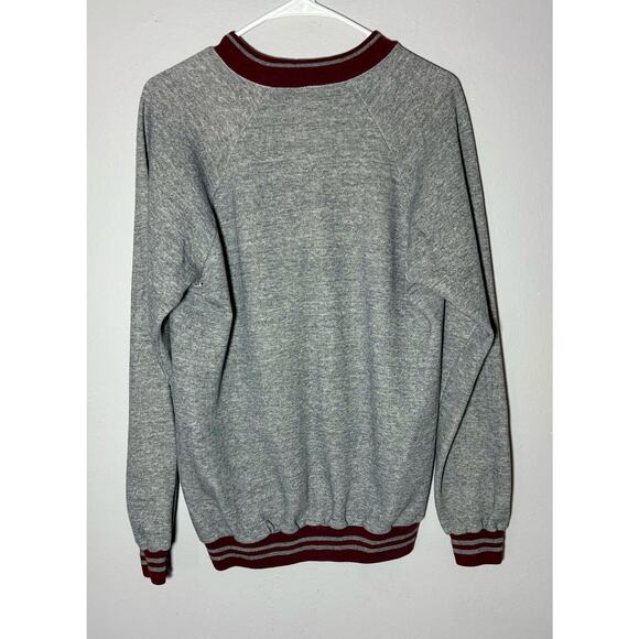 Vintage Washington Redskins NFL Gray V-Neck Sweatshirt Embroidered Logo Sz M - Picture 5 of 8